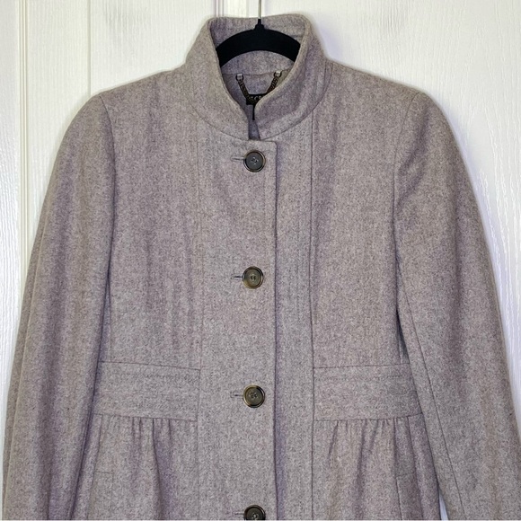 J. Crew Lady Day Wool Blend Coat in Oatmeal Size 4 - Picture 4 of 12